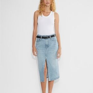 Aritzia Denim Forum The '90s Halle Denim Skirt